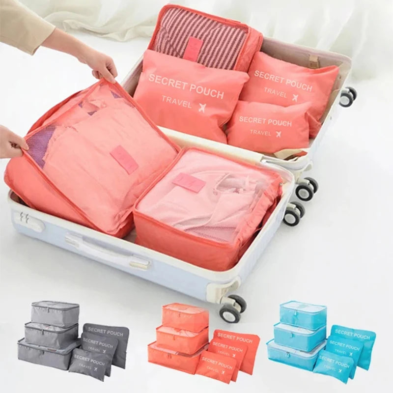 6pcs Travel Storage Bag Large Capacity