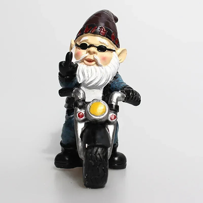 Garden Decoration Old Man Riding Motorcycle