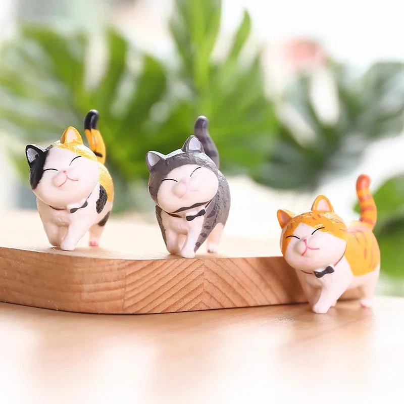 9pcs Cute Cat Ornaments