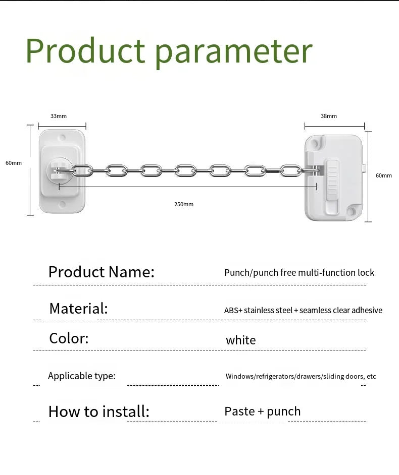 Child Safety Locks Adjustable Window Limiters