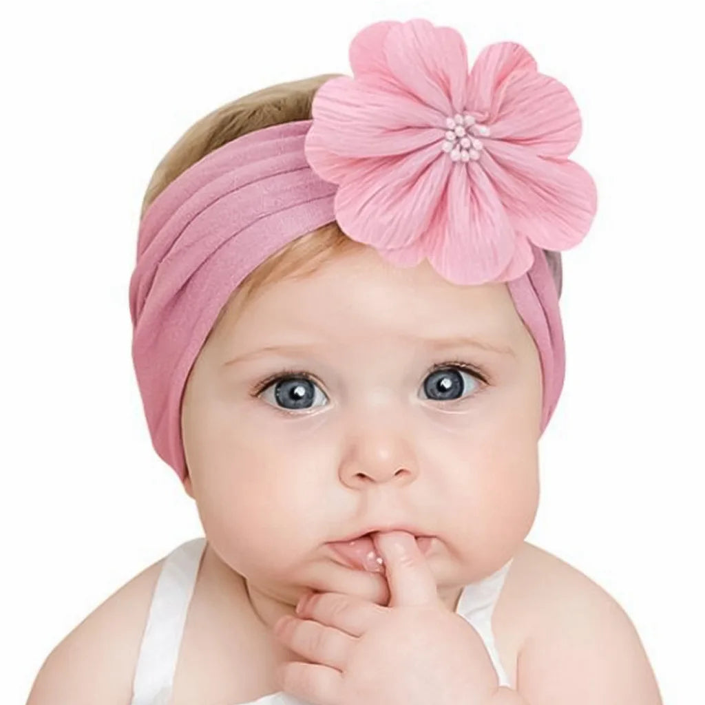 13 Colors Flower Baby Headband Soft and Elastic