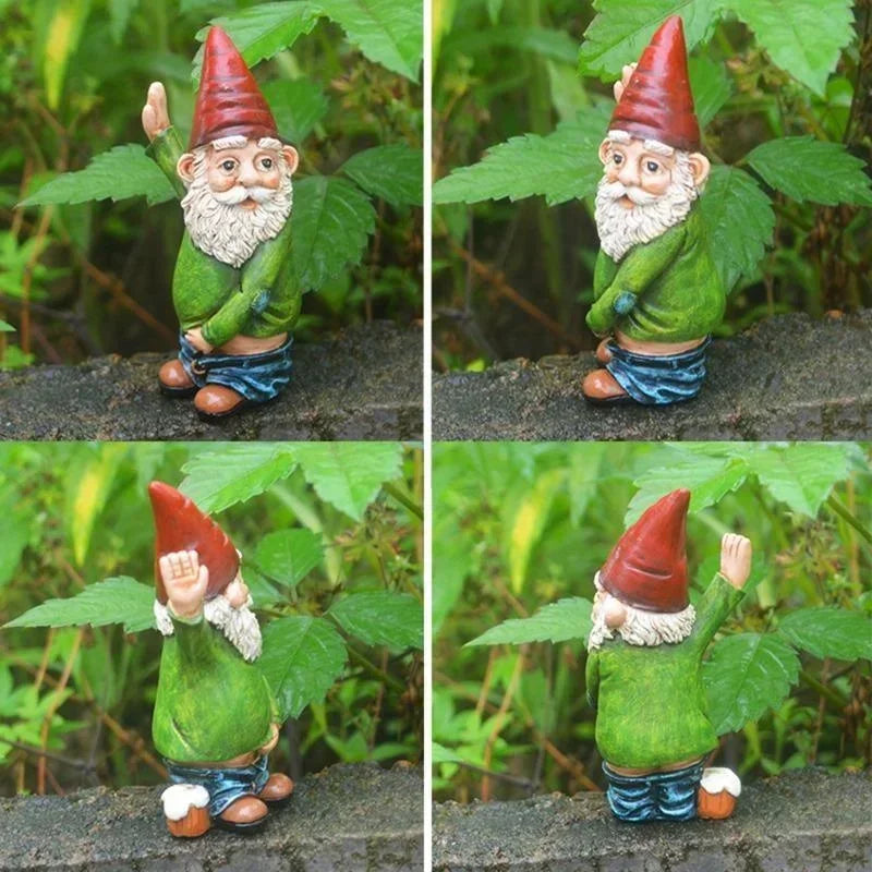 Creative Urinating Gnome Statue