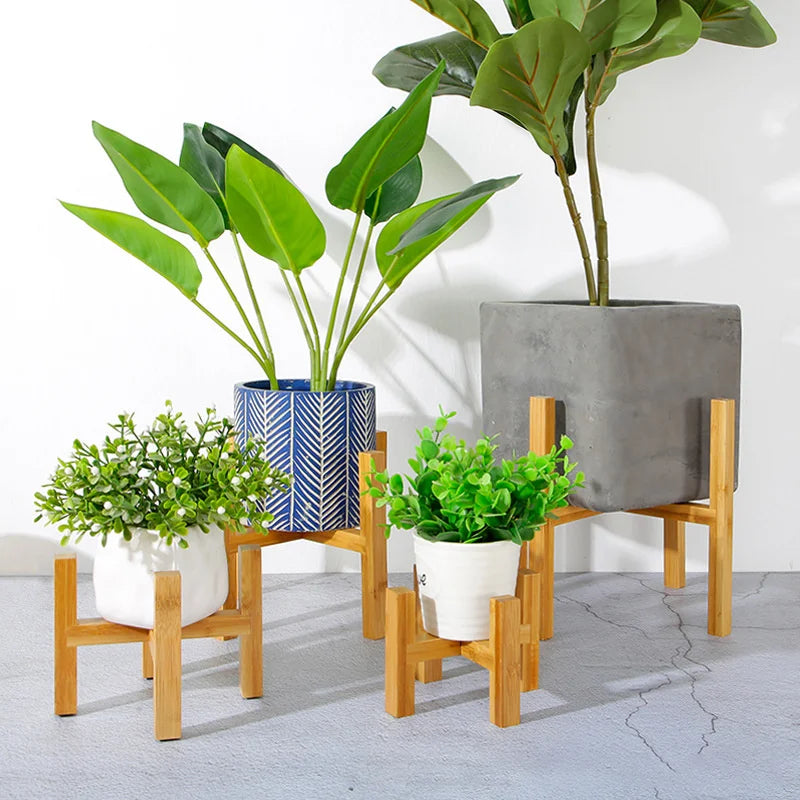 Small Durable Wood Planter Pot