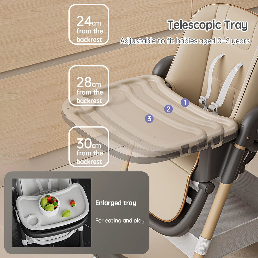 Baby High Chair Feeding Seat Reclining