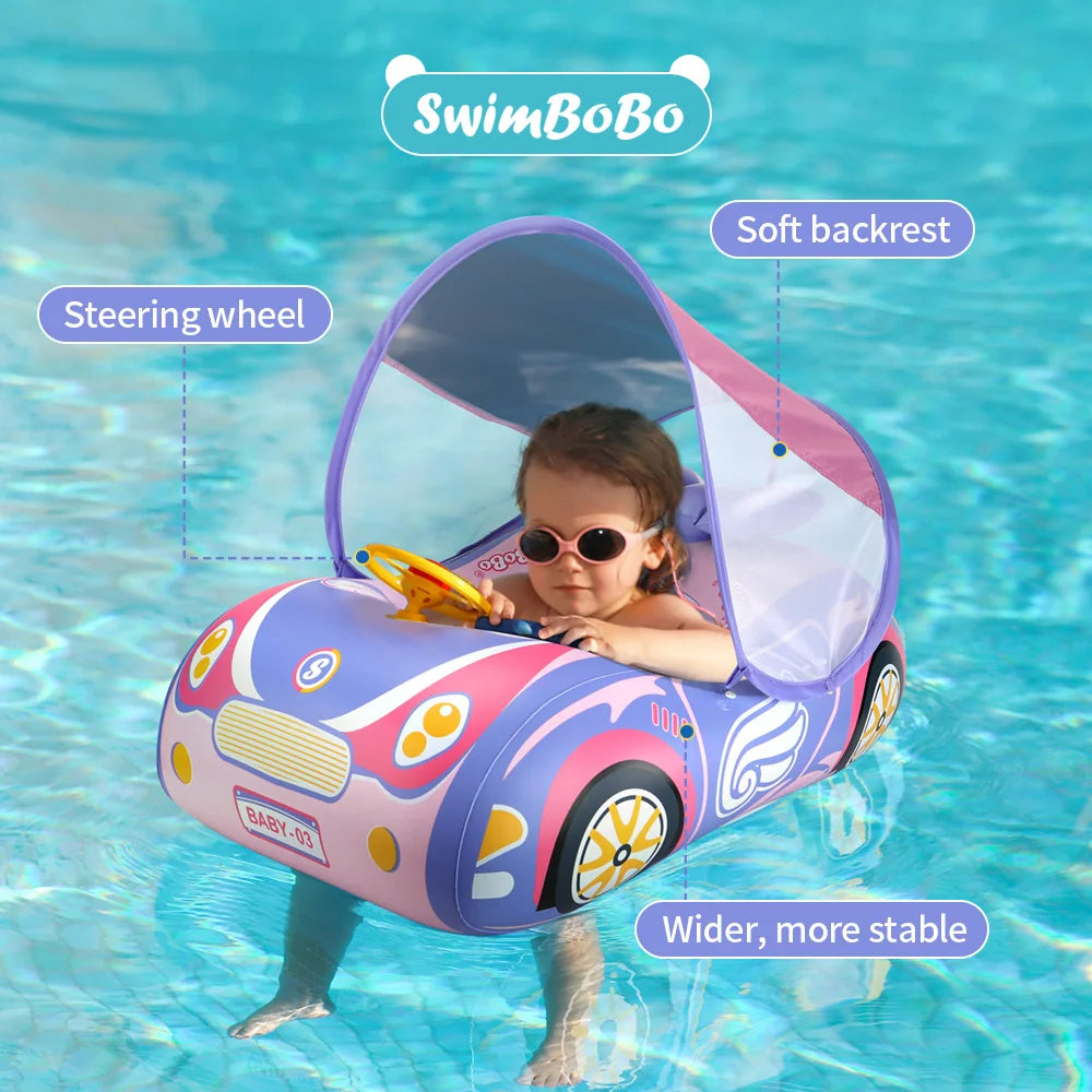 Kids Car Swimming Seat Float Ring Inflatable