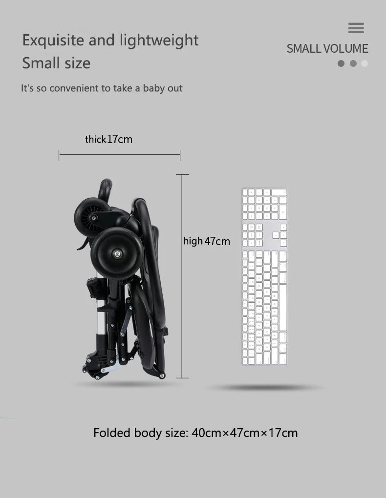 Baby Stroller Lightweight, Two-Way Seats