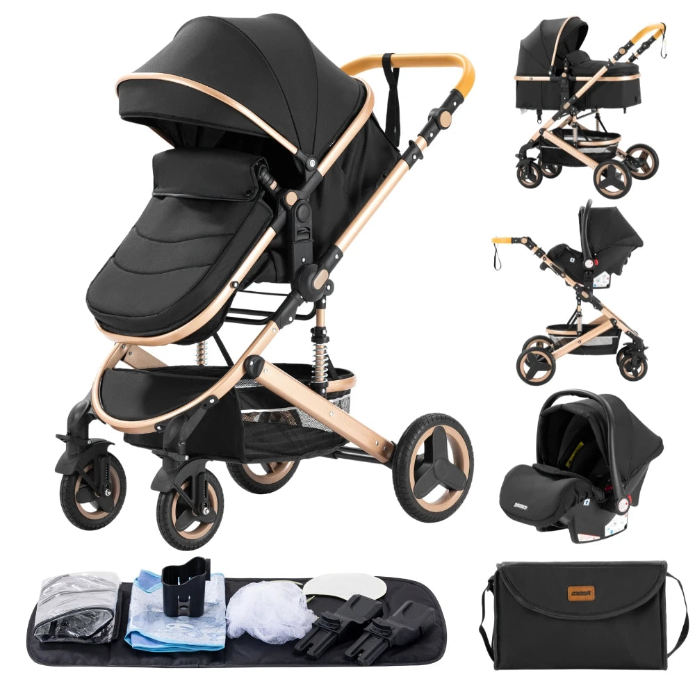 Newest Luxury Baby Stroller 3in1