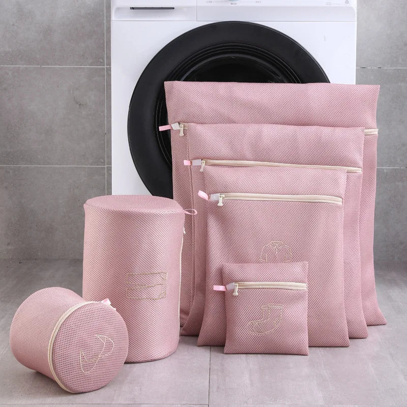 6 Size Set Embroidery Washing Machine Laundry Bag