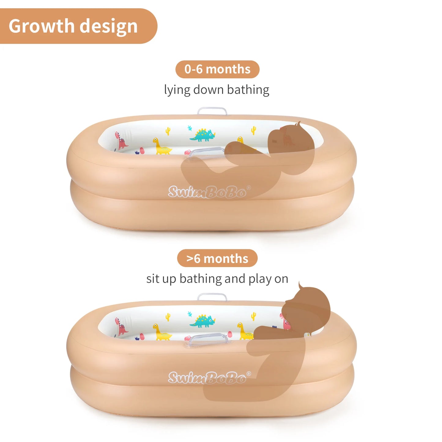 Inflatable Anti-glide Baby Travel Bathtub