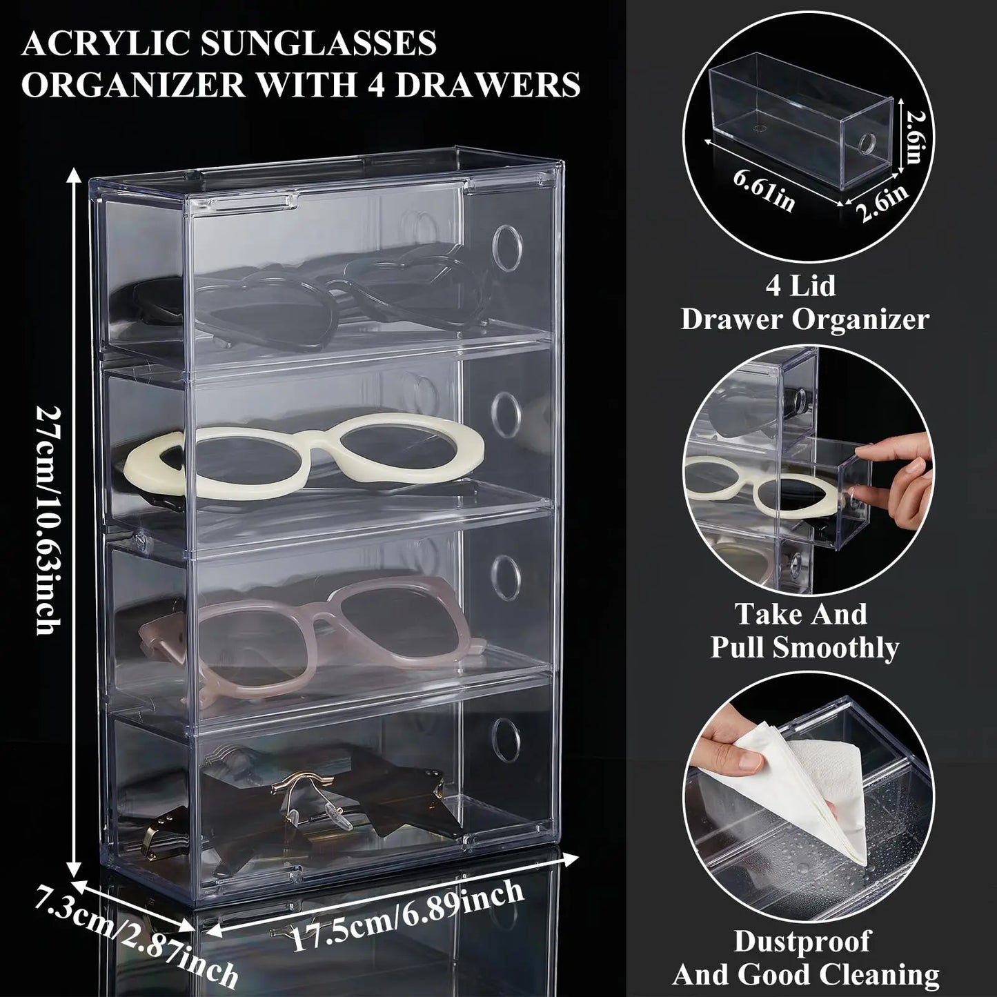 Acrylic Sunglass Organizer