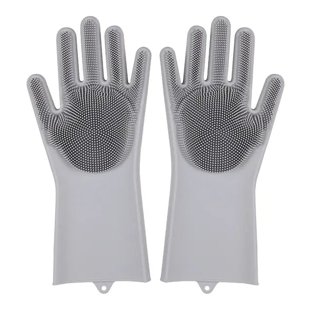 Dishwashing Cleaning Gloves Magic Silicone Rubber