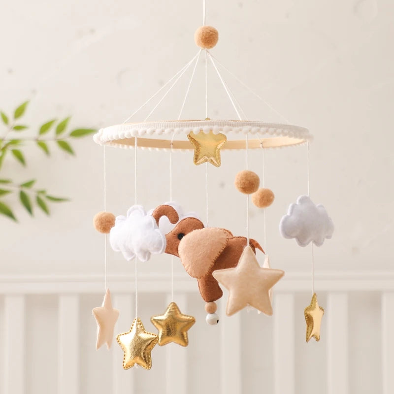 Wooden Baby Rattle Mobile 0-12Month