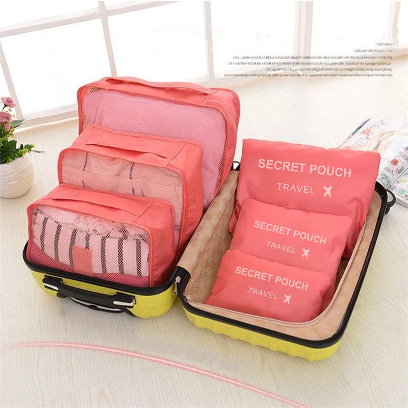 6pcs Travel Storage Bag Large Capacity