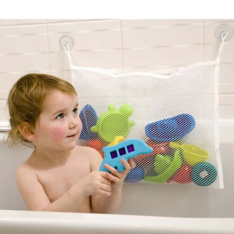 Baby Shower Bath Toys Storage Mesh with Strong Suction Cups