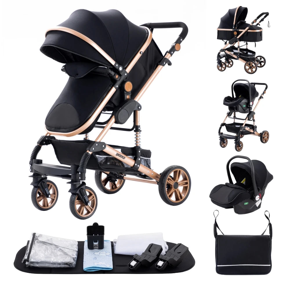 Newest Luxury Baby Stroller 3in1