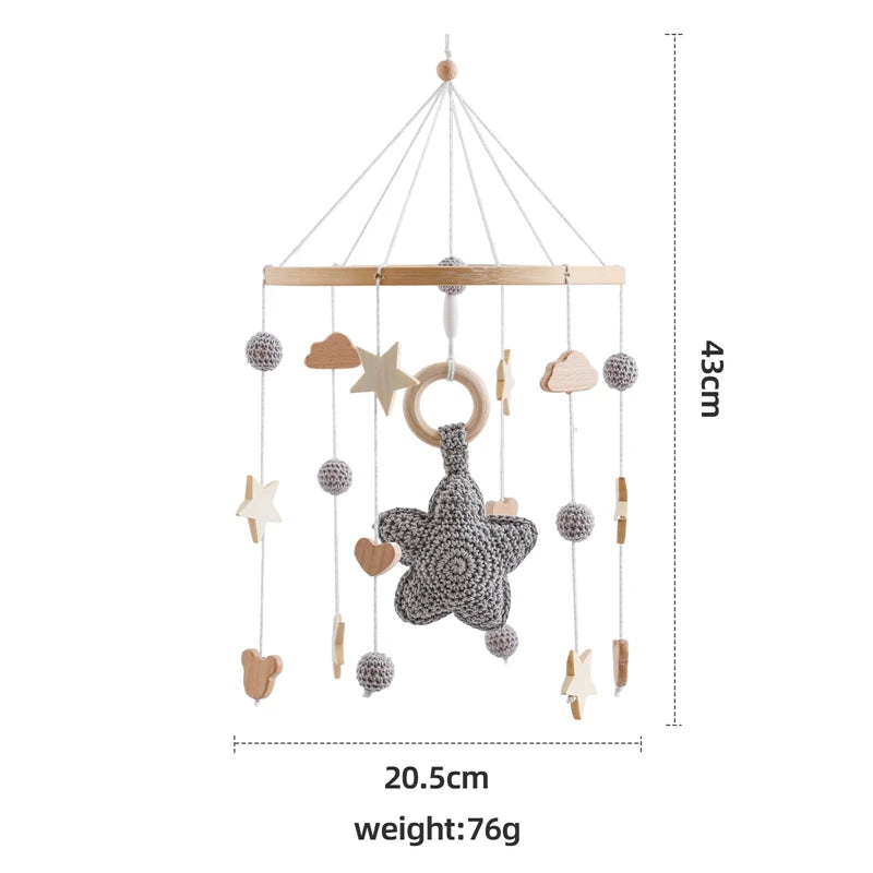 Baby Crib Mobile Bed Bell Rattle