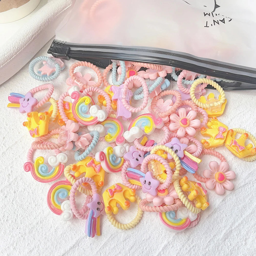 10Pcs Cartoon Hairbands Set for Girl