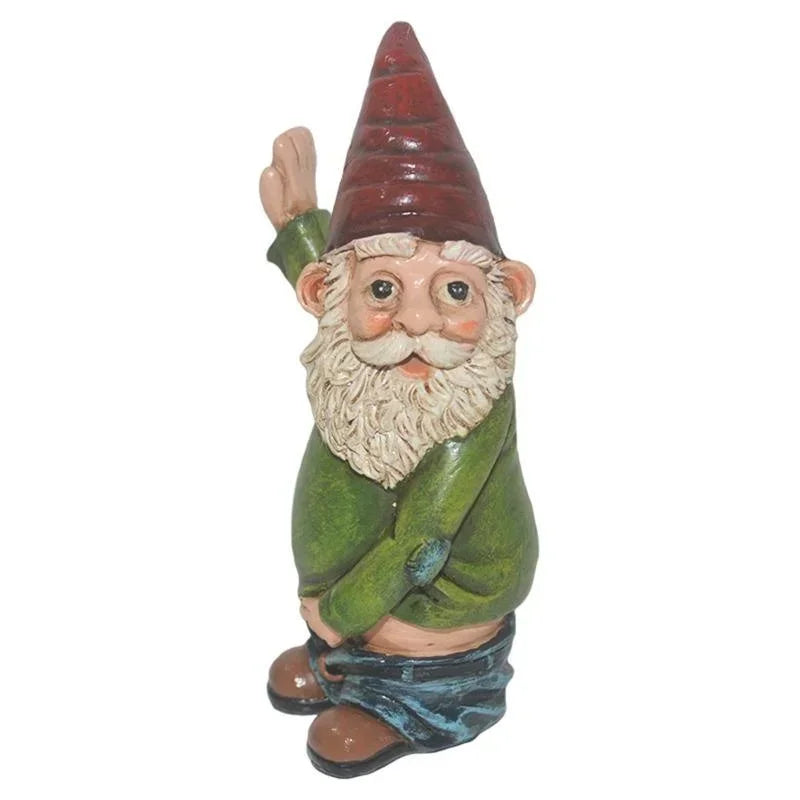 Creative Urinating Gnome Statue