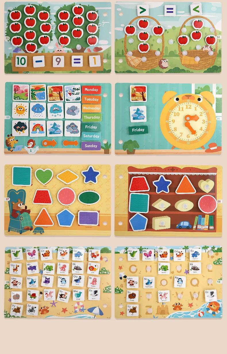 Puzzle Book Word Recognition Children's Early Education