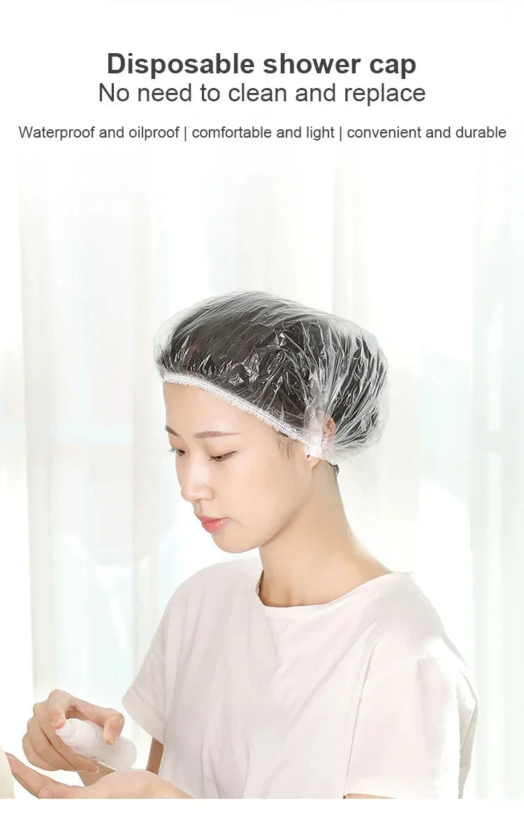 100/200/500/1000 Pcs Disposable Shower Cap