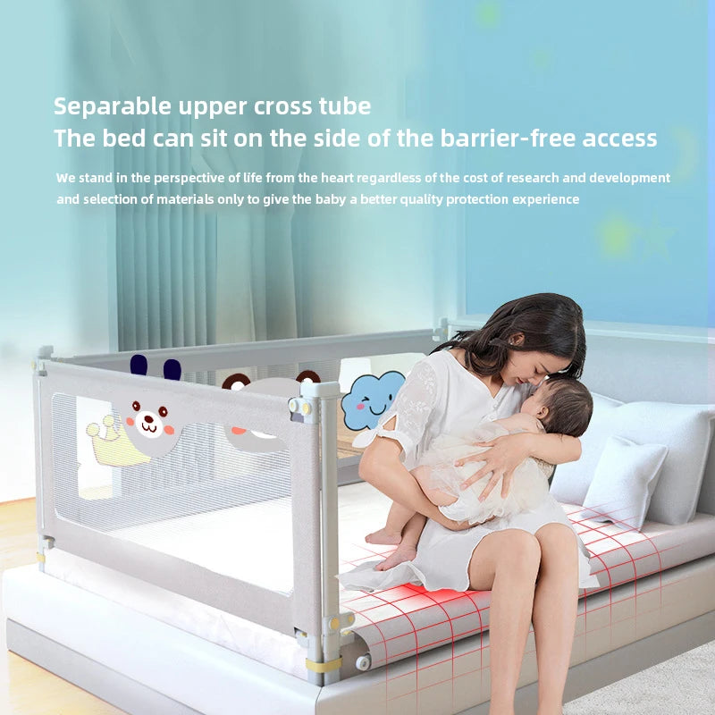 Liftable Crib Protectors Adjustable Handrail