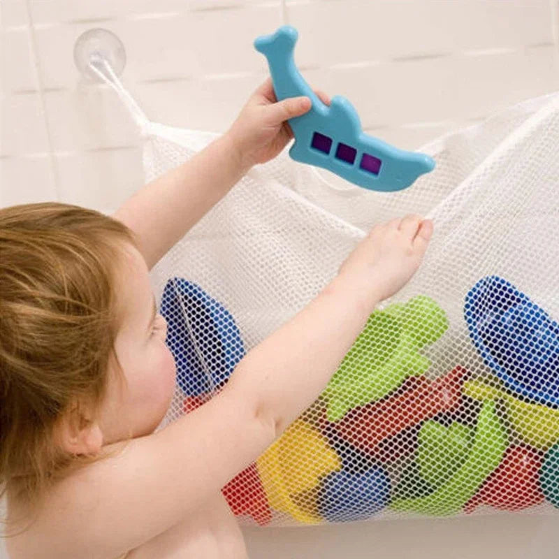 Baby Shower Bath Toys Storage Mesh with Strong Suction Cups