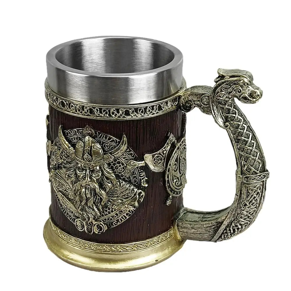 Viking Wood style Beer Mug