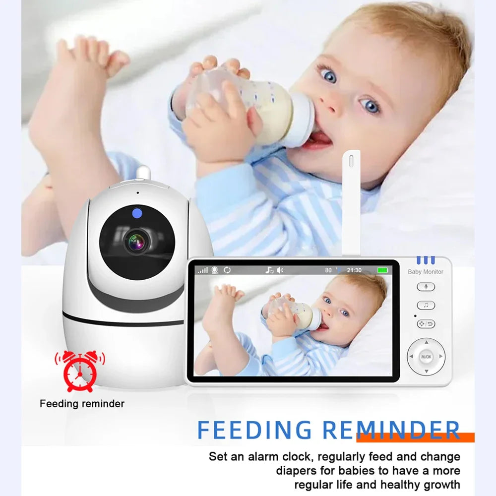 Camera 2.4G Mother Kids Surveillance PTZ Video Cams Temperture Display Home Security Cam