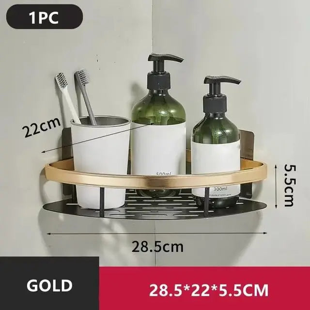 Bathroom Shelf No Drill Wall Mounted