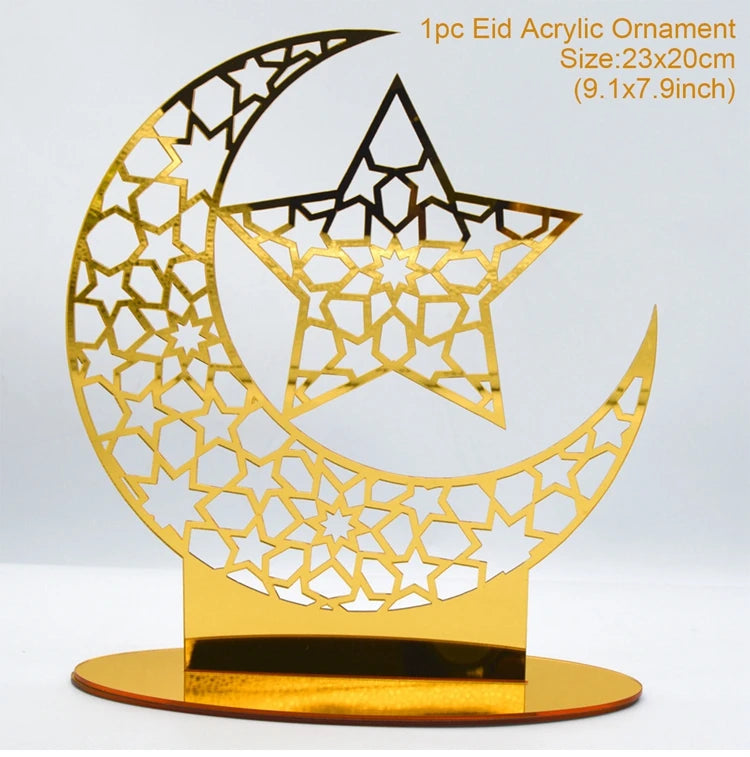 Eid Mubarak Ornaments Ramadan Decortion for Home 2025