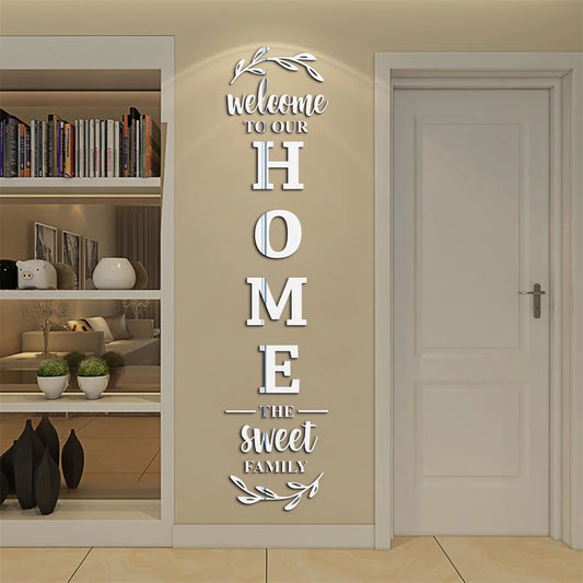 Large 3D Home Mirror Wall Stickers