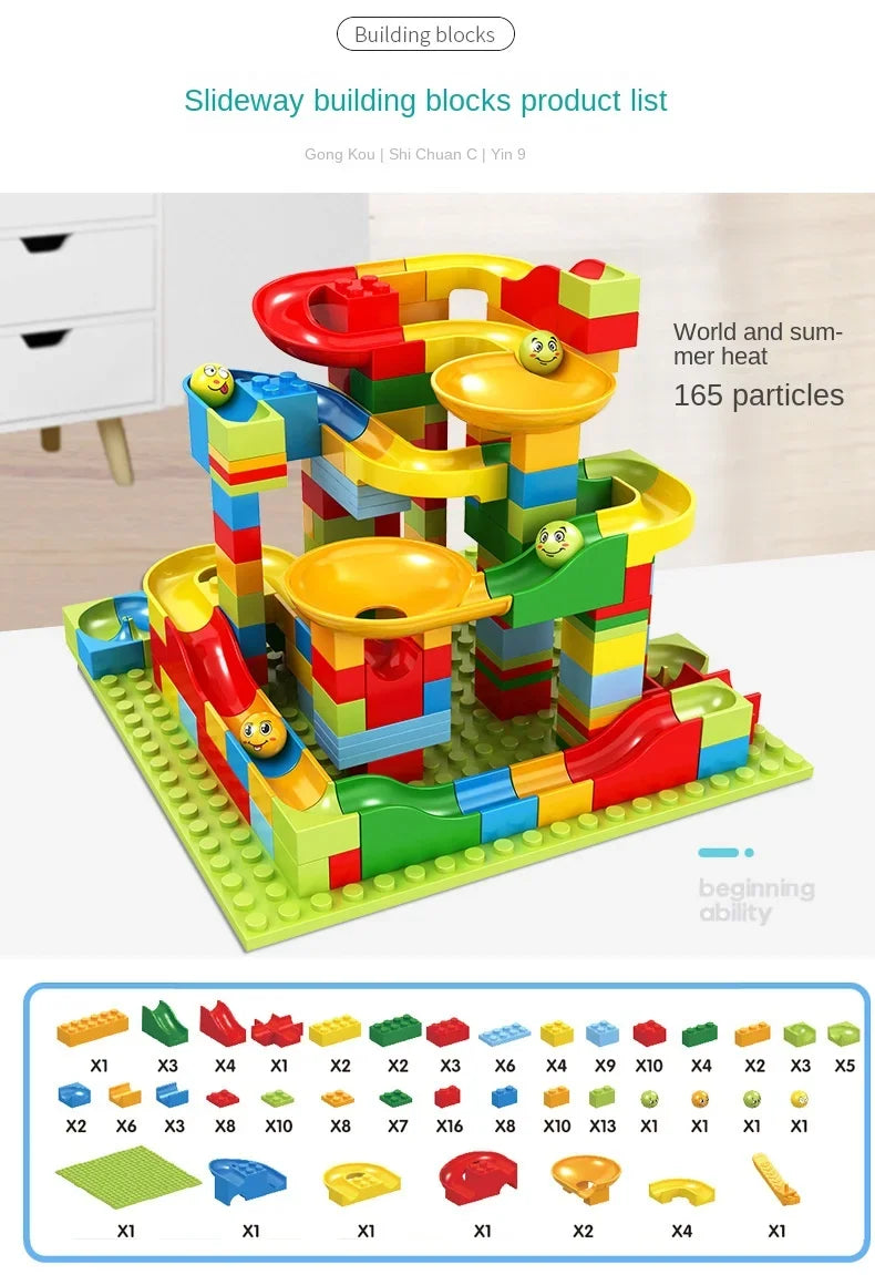 Maze Ball Track Building Blocks Baby Brain