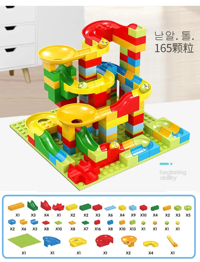 Maze Ball Track Building Blocks Baby Brain