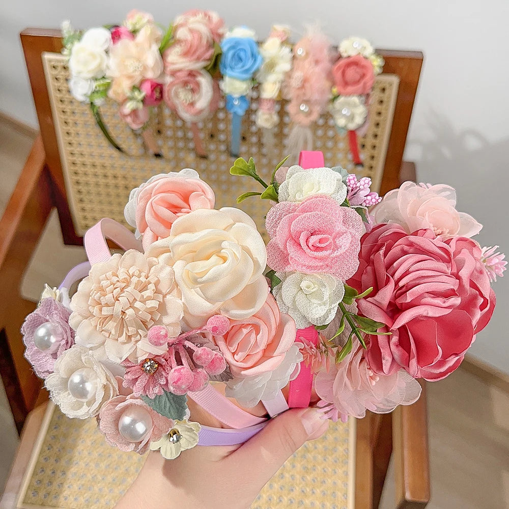 1pcs Hairband Artificial Flower Crown