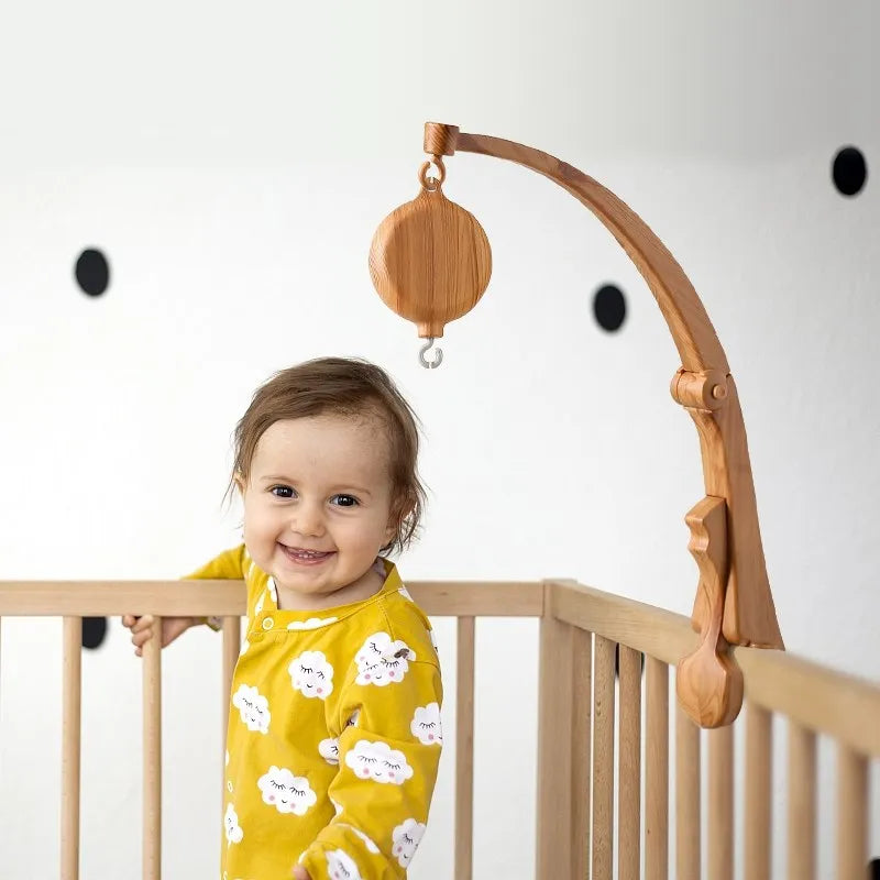 Wooden Baby Rattle Mobile 0-12Month