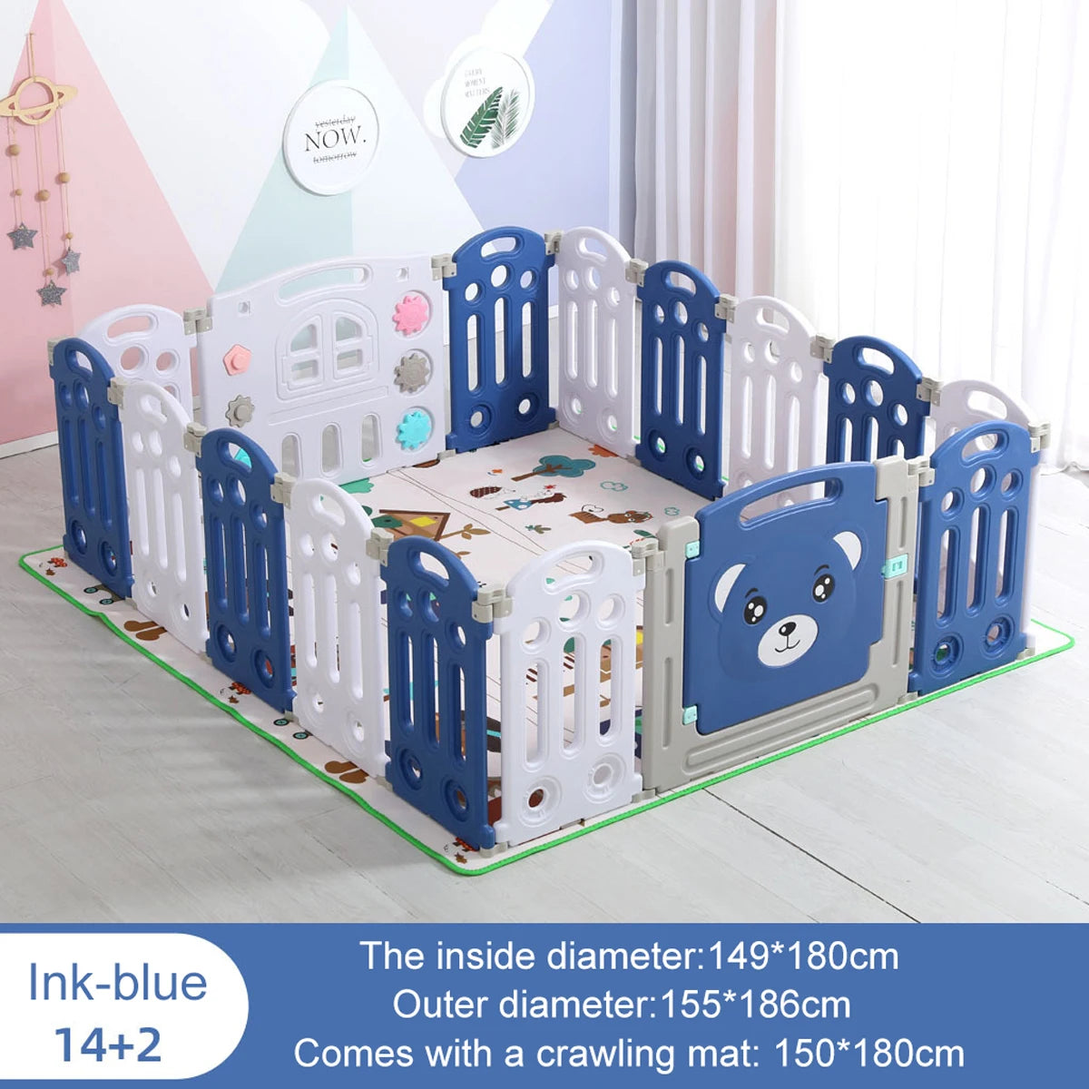 Plastic baby playground Foldable