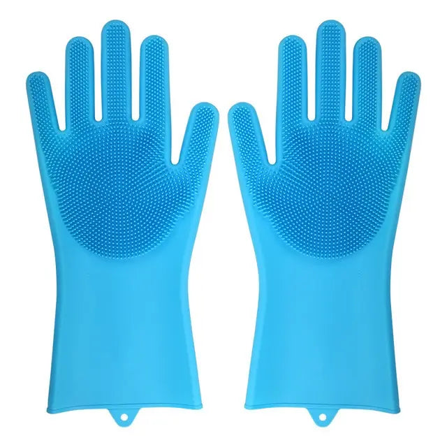 Dishwashing Cleaning Gloves Magic Silicone Rubber