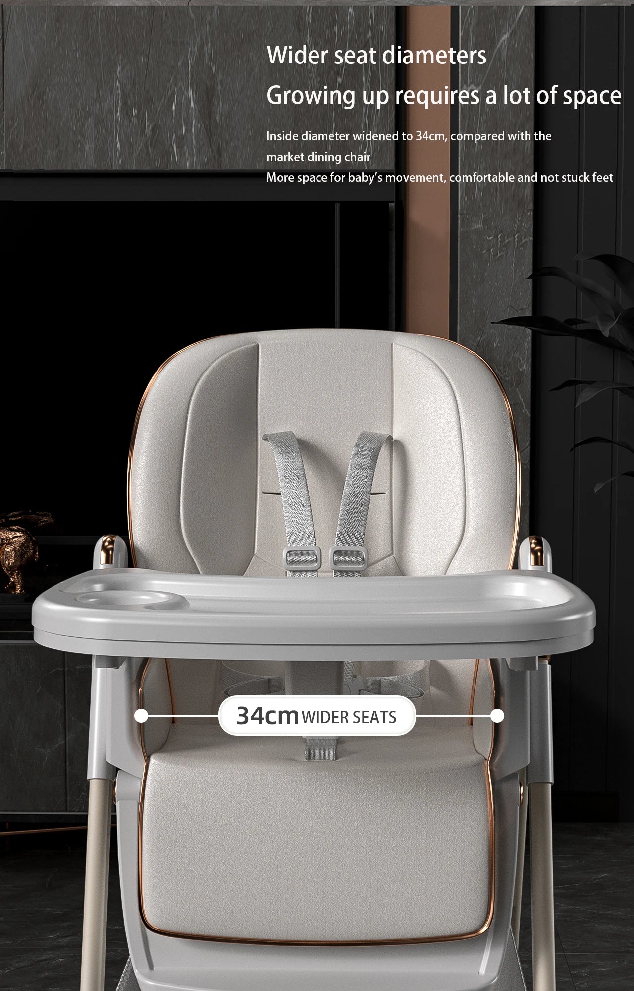 Baby Feeding Table Chair with Wheels