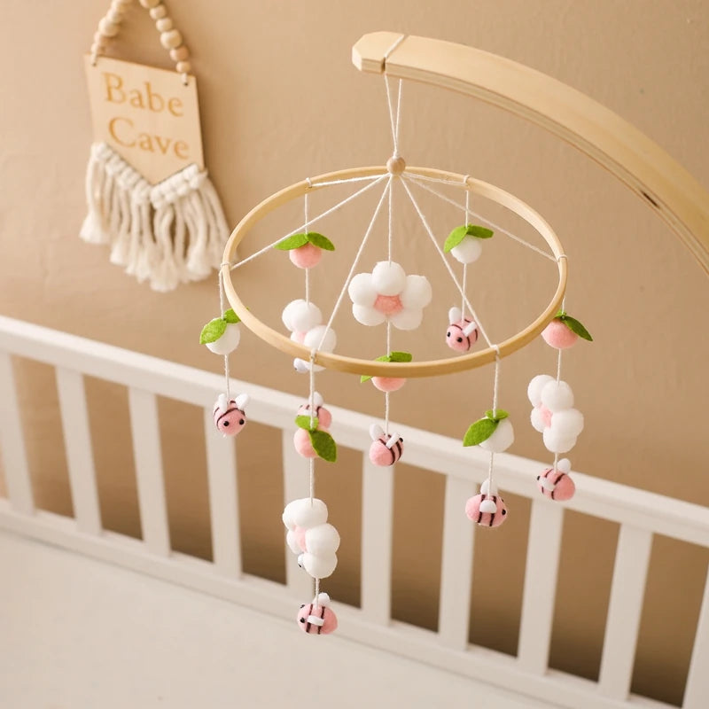 Baby Crib Bed Bell Rattle Toy 0-12 Months