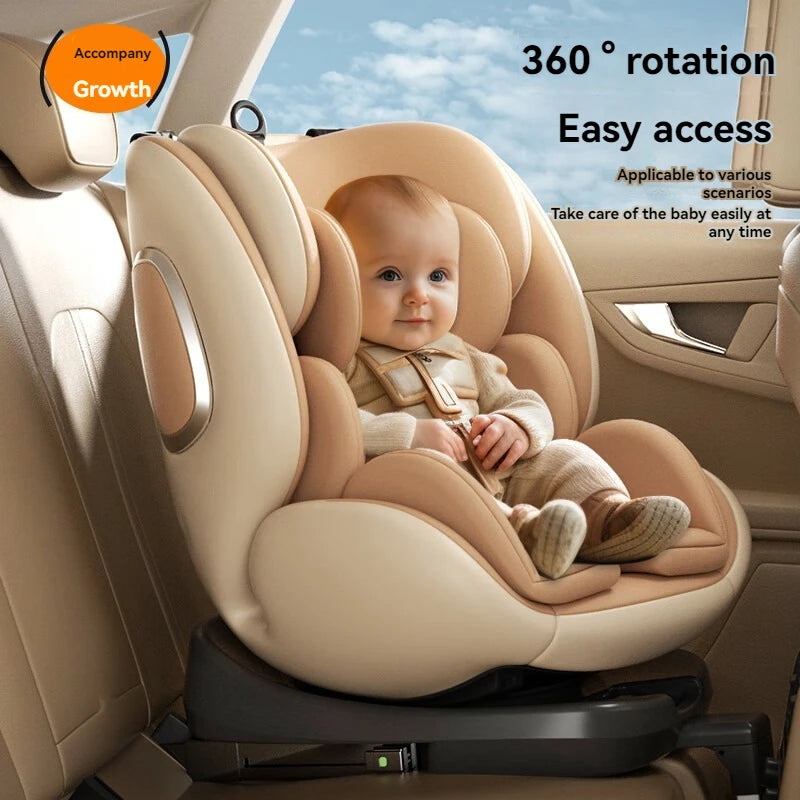 Child safety seat 0-12 years old, 360° rotation