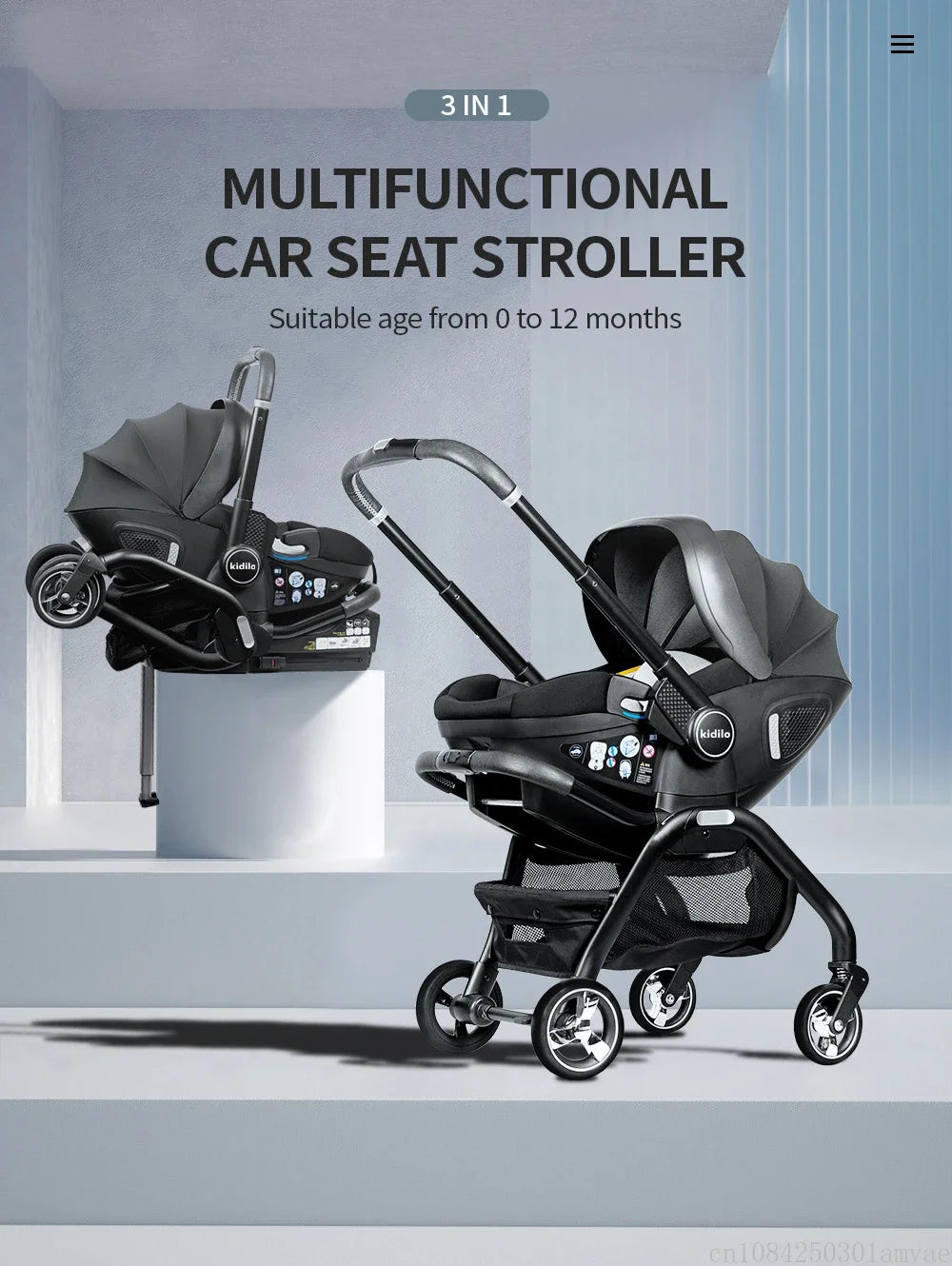 4 in 1Newborn Baby Stroller Multi-function Car Sea