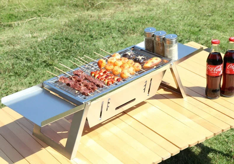 Outdoor Stainless Steel Folding Barbecue Stove