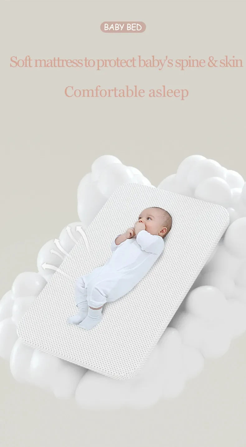 Baby Crib Cradle Newborn Movable