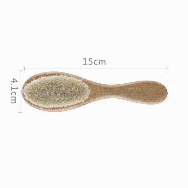 Baby Wooden Brush Comb  Head Massager