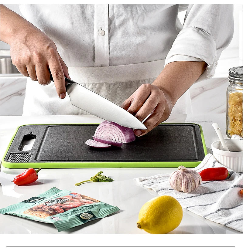 Double-side Cutting Board With Defrosting Function