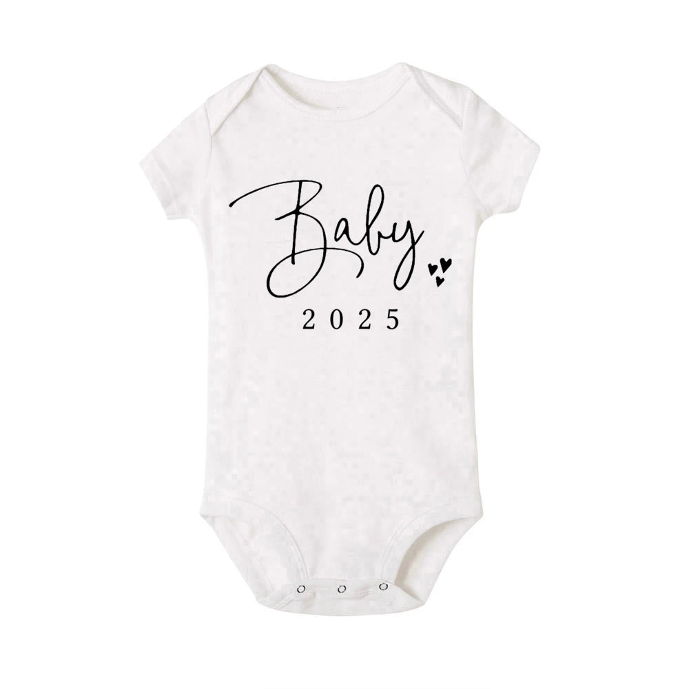 Baby Coming Soon 2025 Announcement Newborn Bodysuit