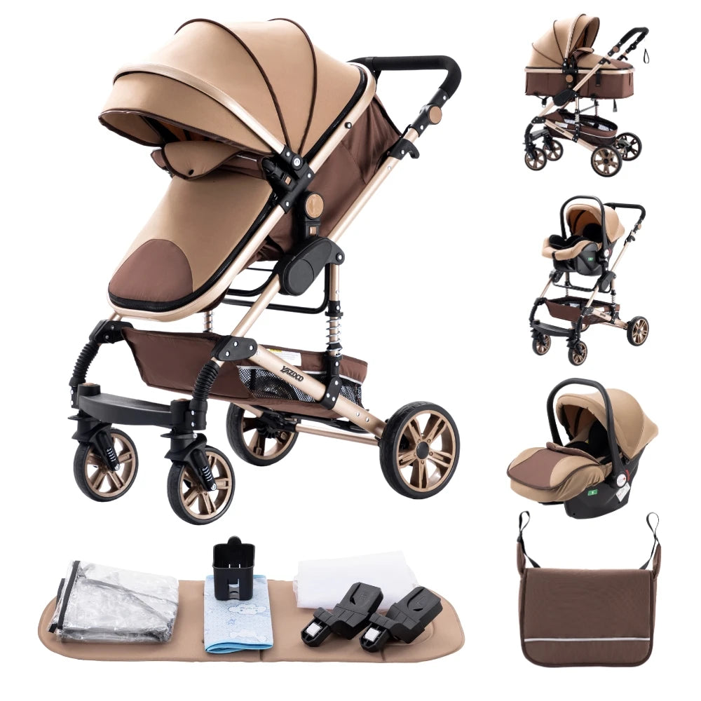 Newest Luxury Baby Stroller 3in1