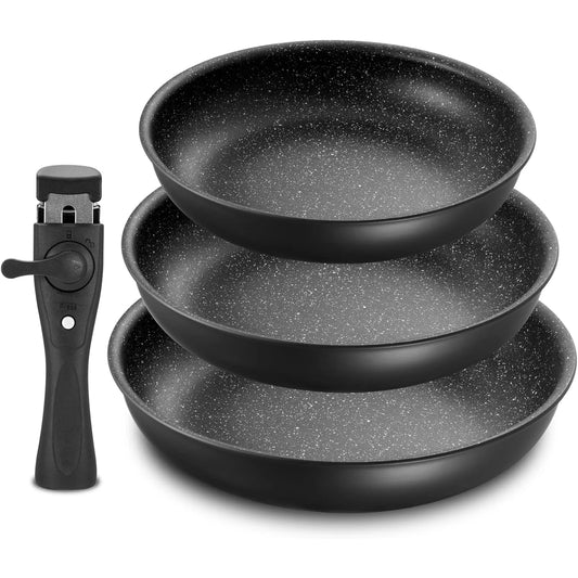 Non Stick Frying Pan with Removable Handle