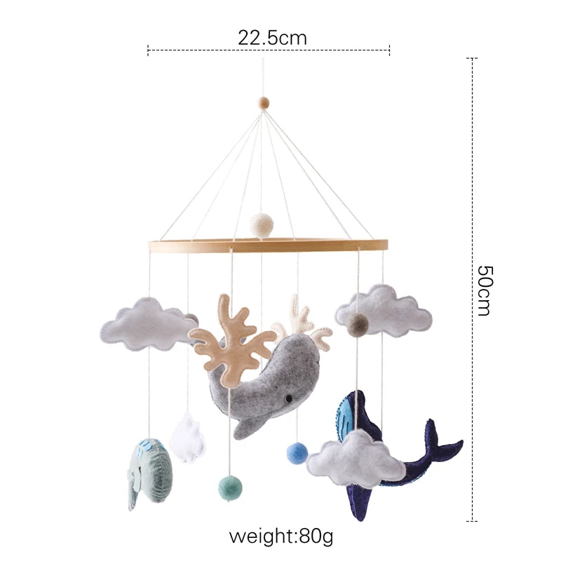 Baby Crib Mobile Bed Bell Rattle