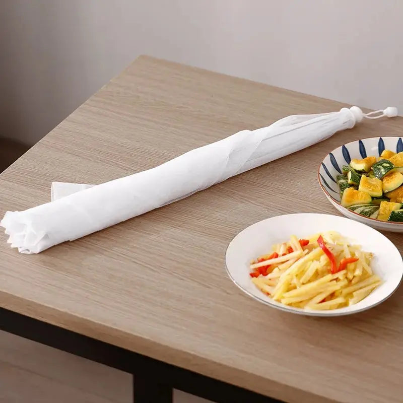 1pc White Square Folding Food Cover